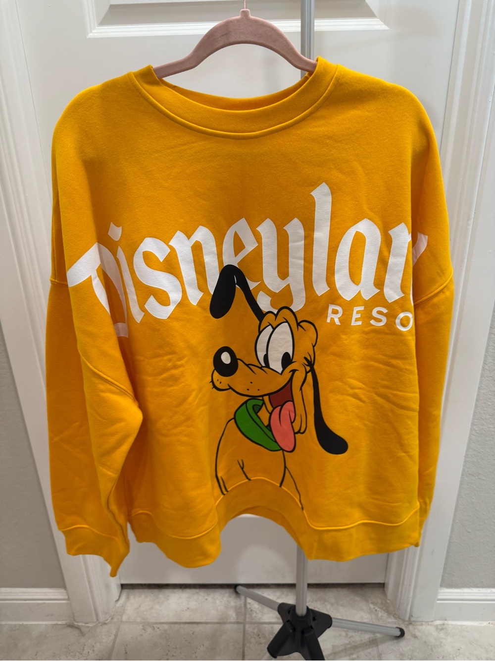 Disney Bright Orange Pullover with Character Accent